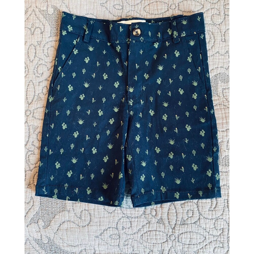 Craft + Flow Navy Cactus Shorts Back to School